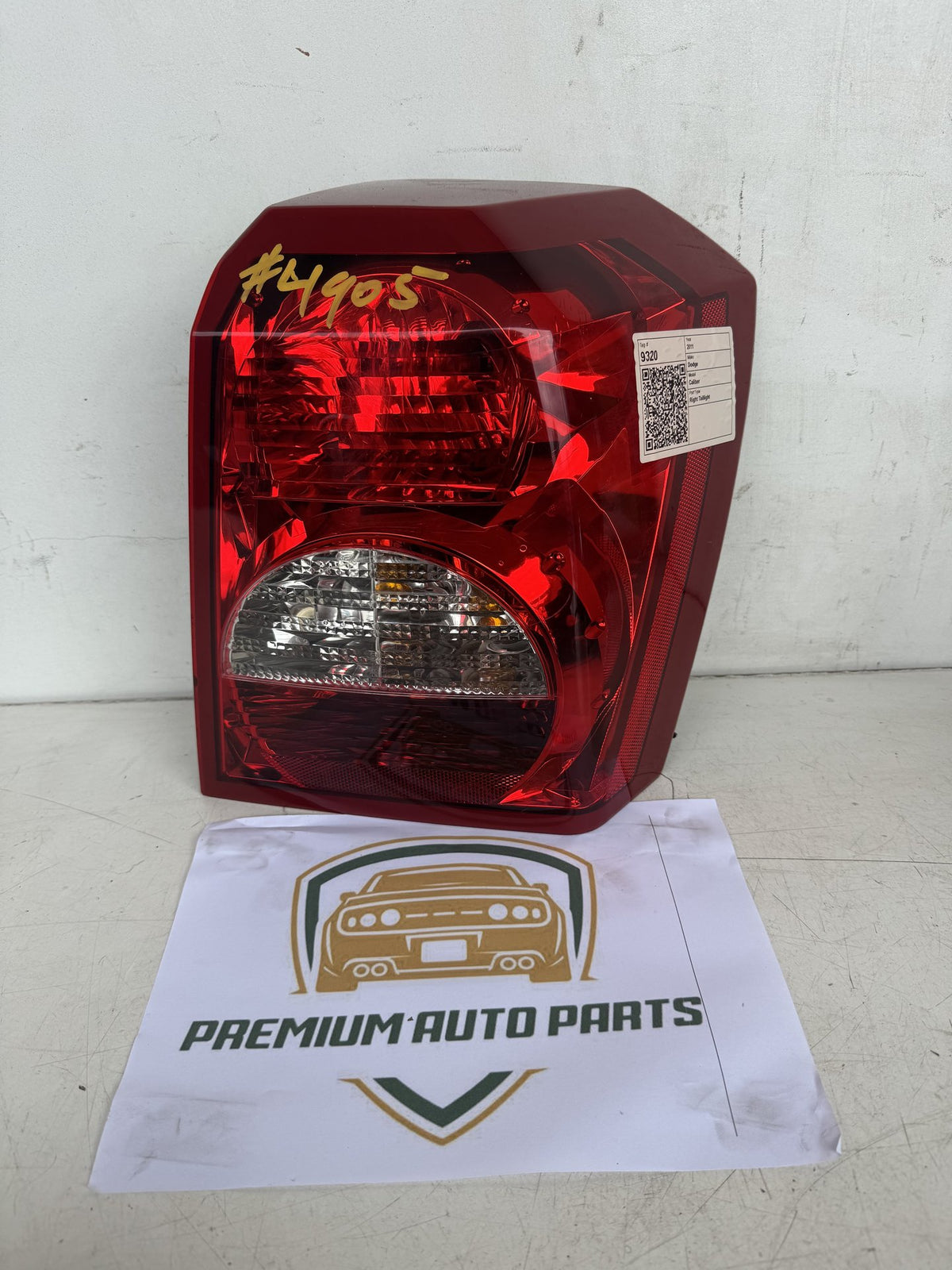 2011 Dodge Caliber PM Hatchback Right Taillight