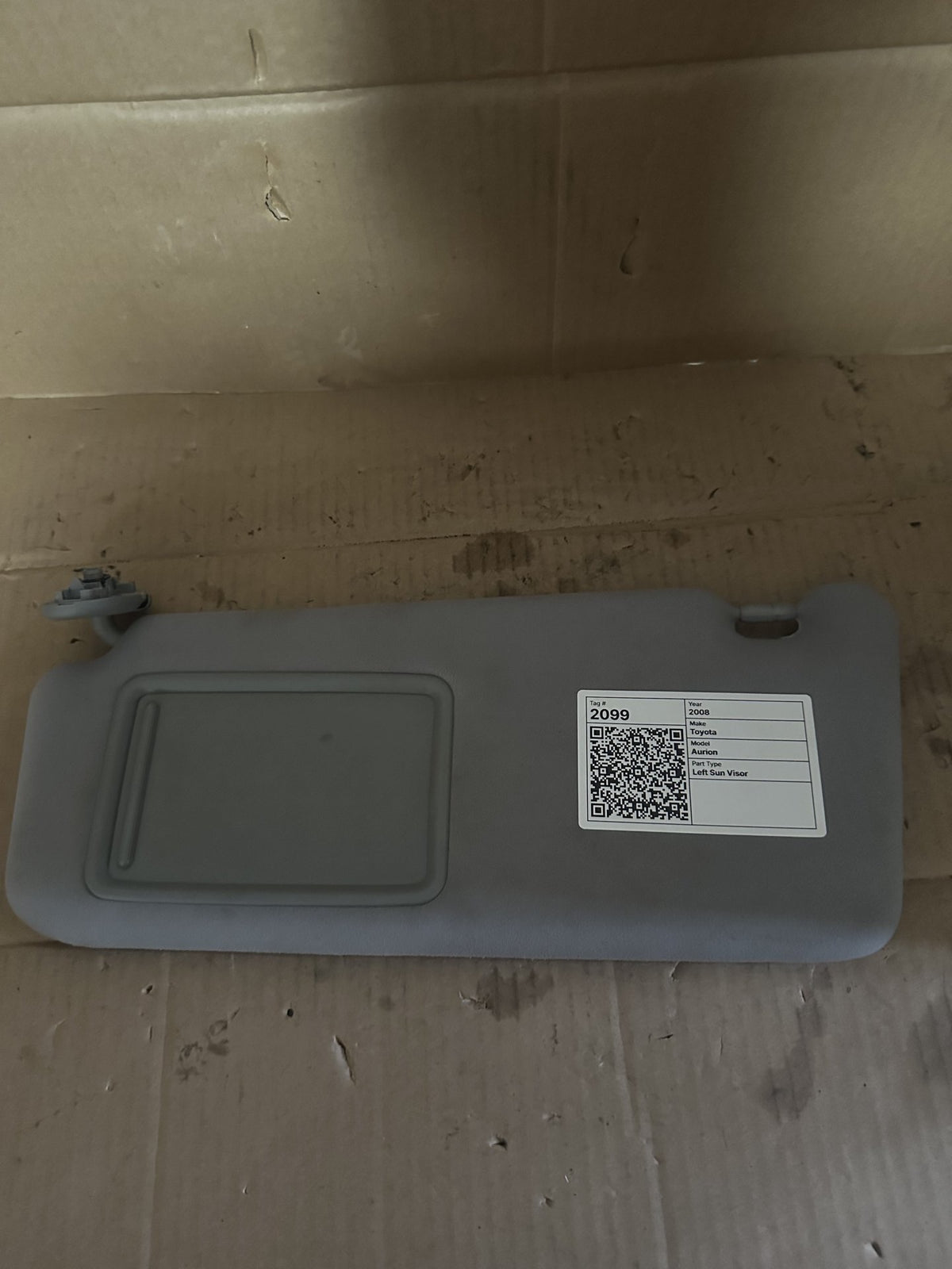 2008 Toyota Aurion Sedan Left Sun Visor