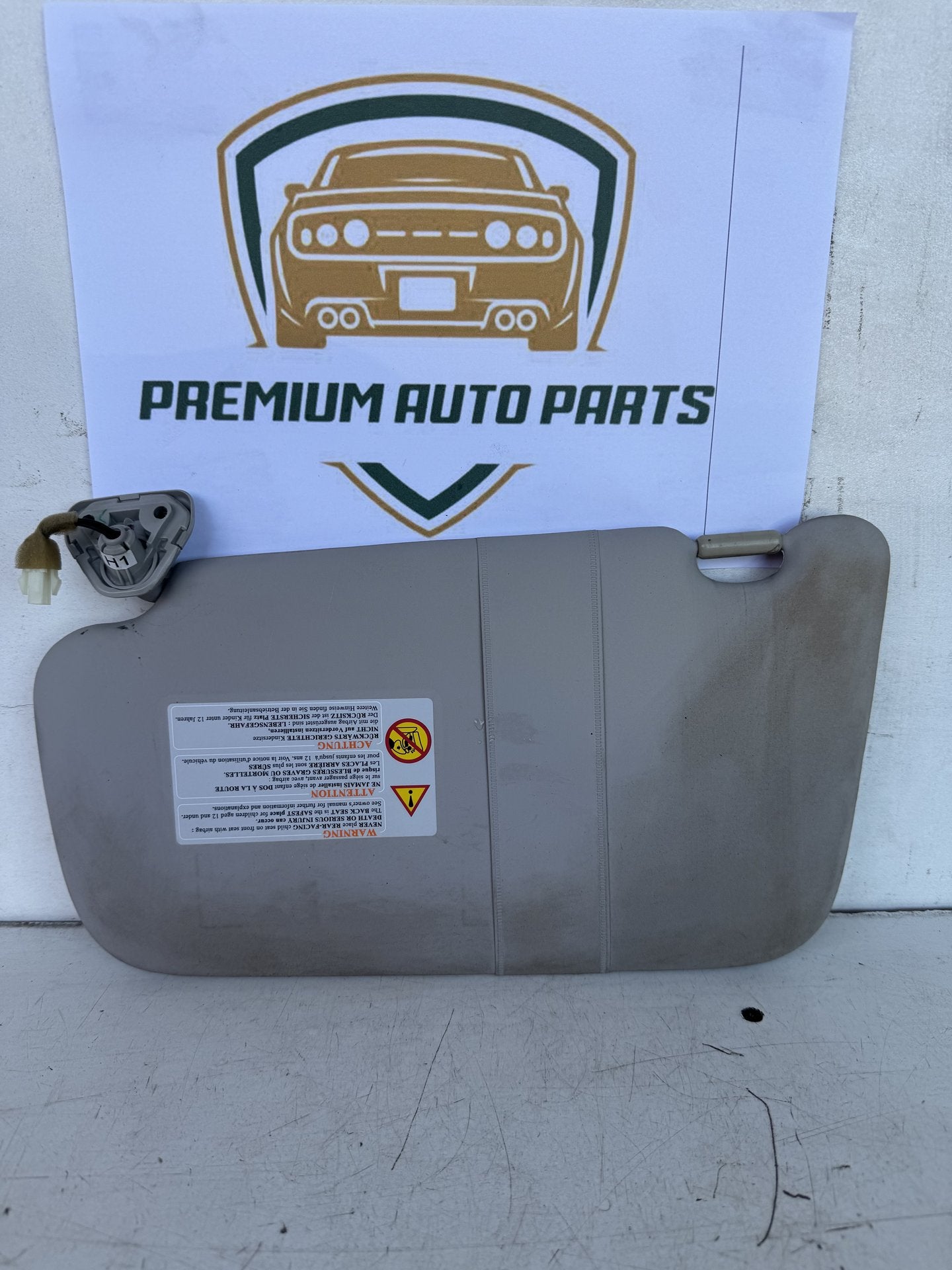 2013 Nissan Pulsar C12 Hatchback Right Sun Visor