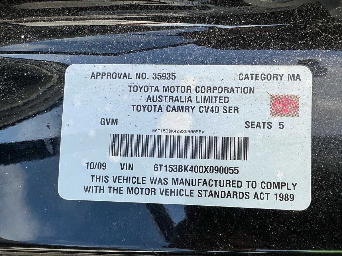 2009 Toyota Camry Ateva L Special Edition XV40