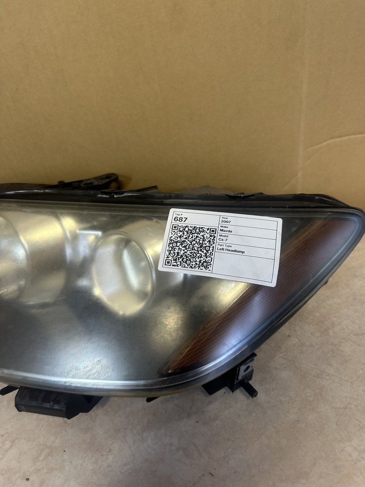 2007 Mazda CX-7 Cx-7 Station Wagon Left Headlight