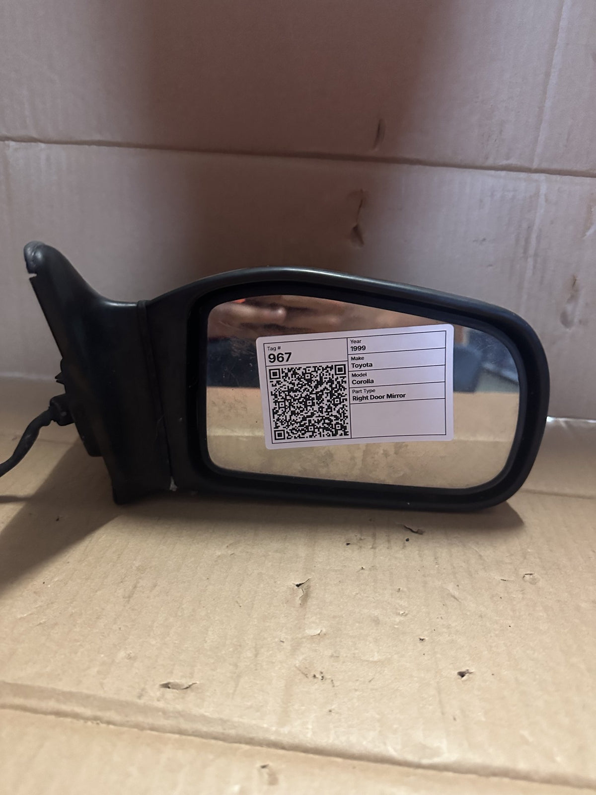 1999 Toyota Corolla Corolla Right Door Mirror