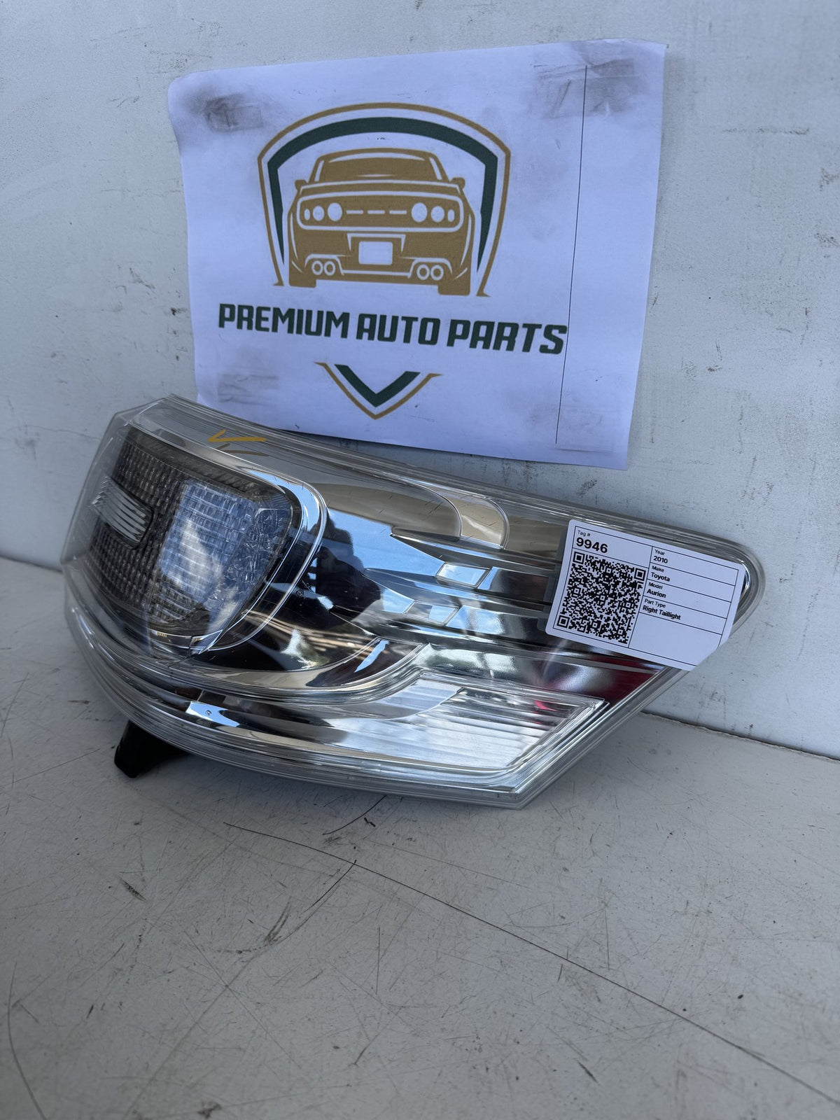 2010 Toyota Aurion GSV40R Sedan Right Taillight
