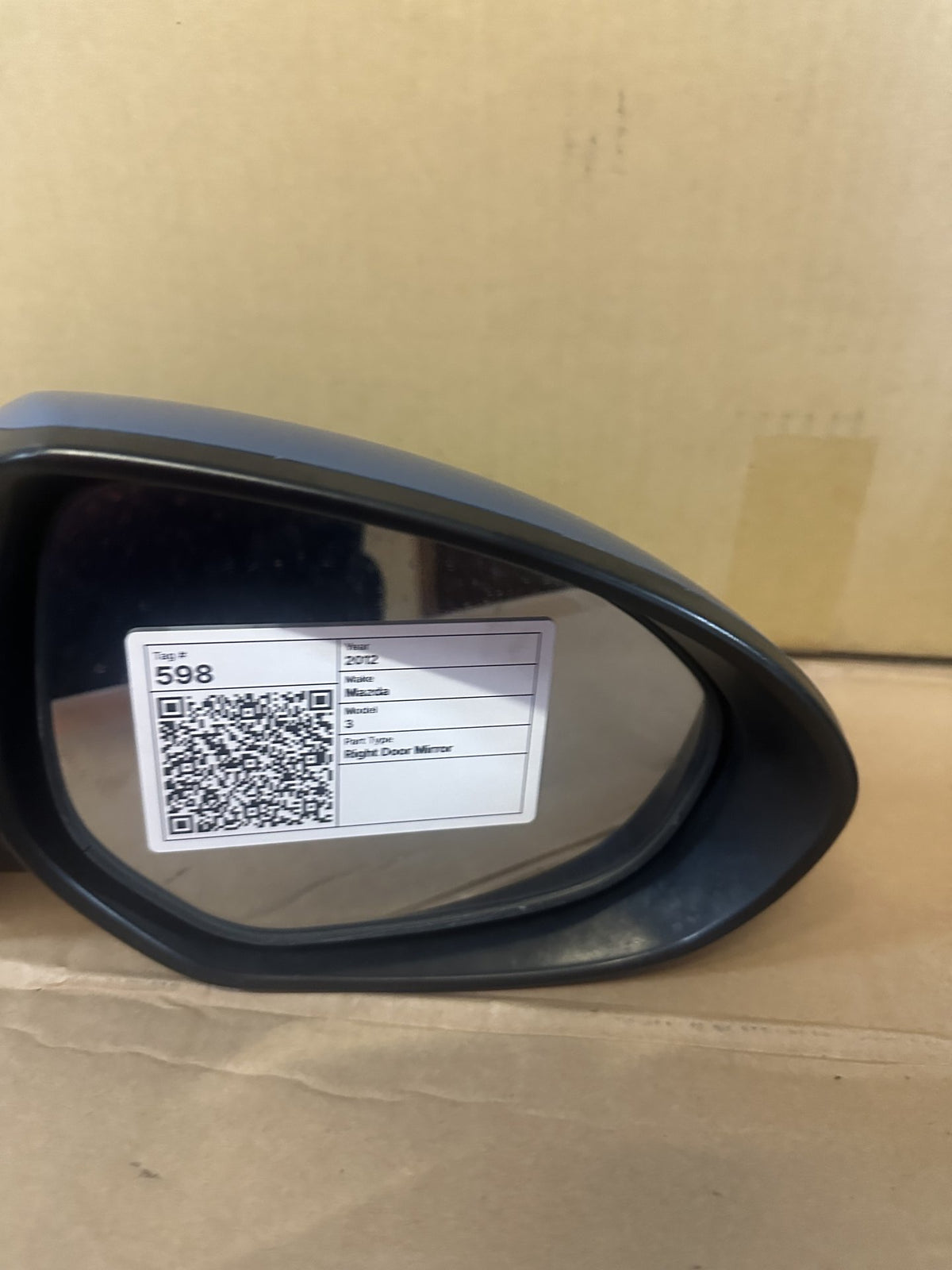 2012 Mazda 3 3 Hatchback Right Door Mirror 022684