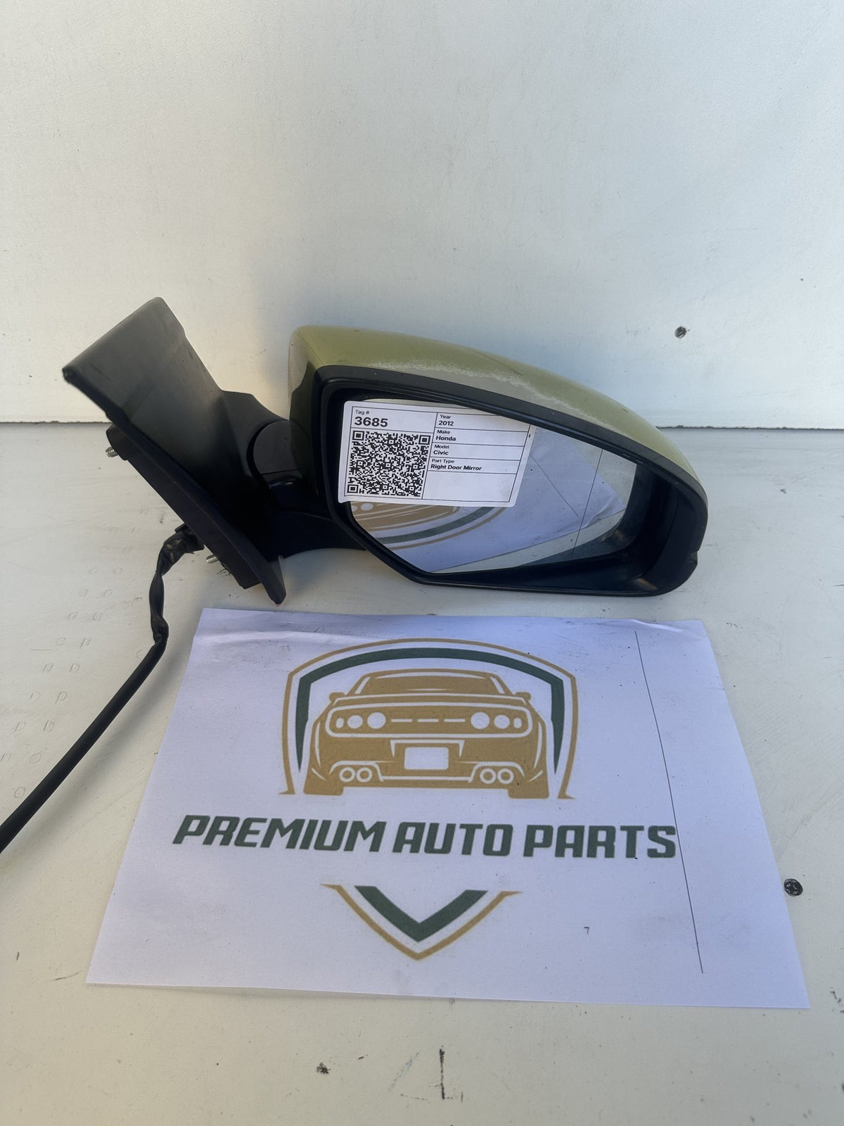 2012-2017 Honda Civic FK Hatchback Right Door Mirror 021157