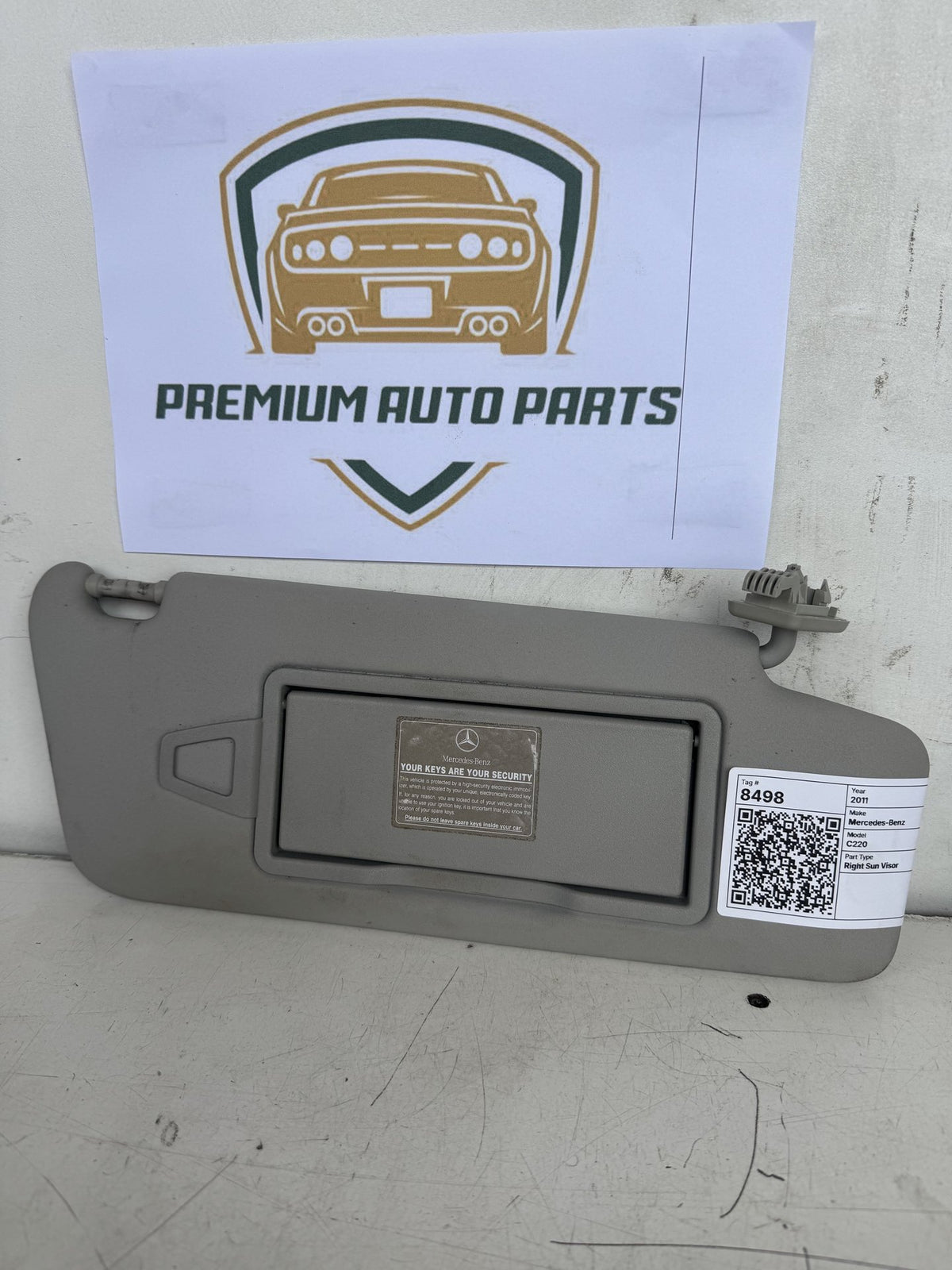 2011 Mercedes-Benz C220 - Right Sun Visor