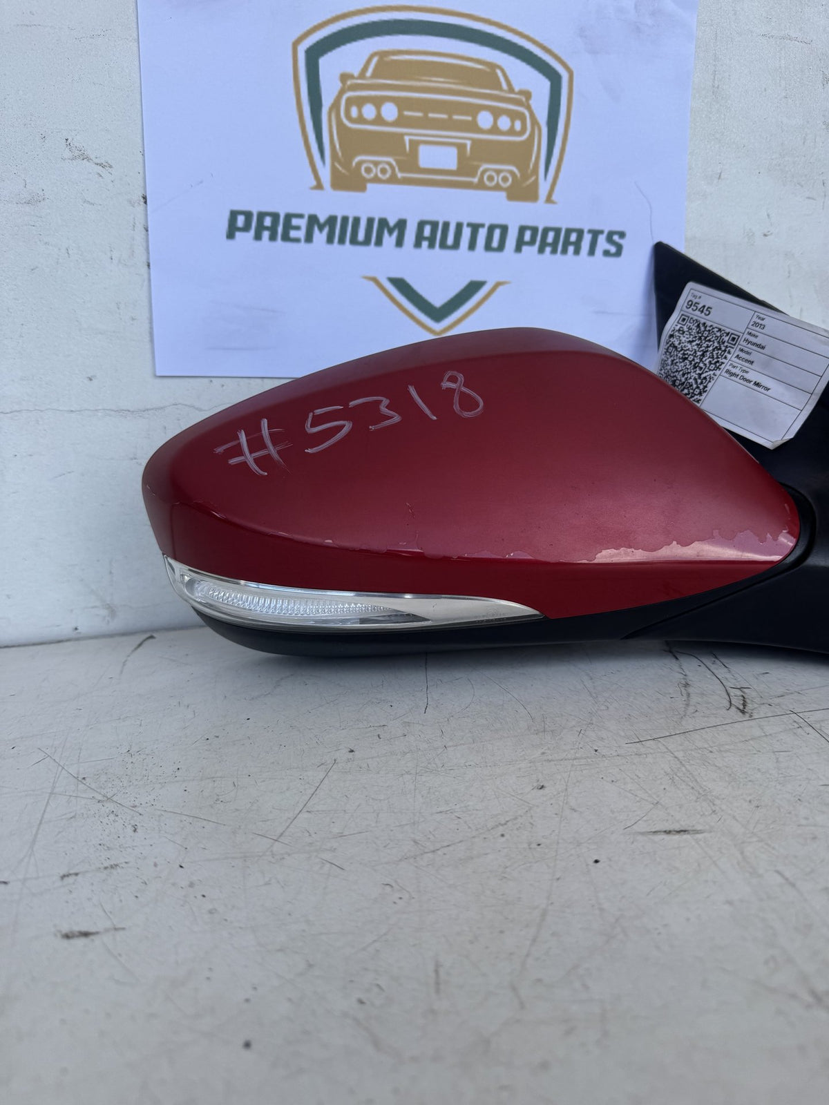 2013 Hyundai Accent RB Sedan Right Door Mirror