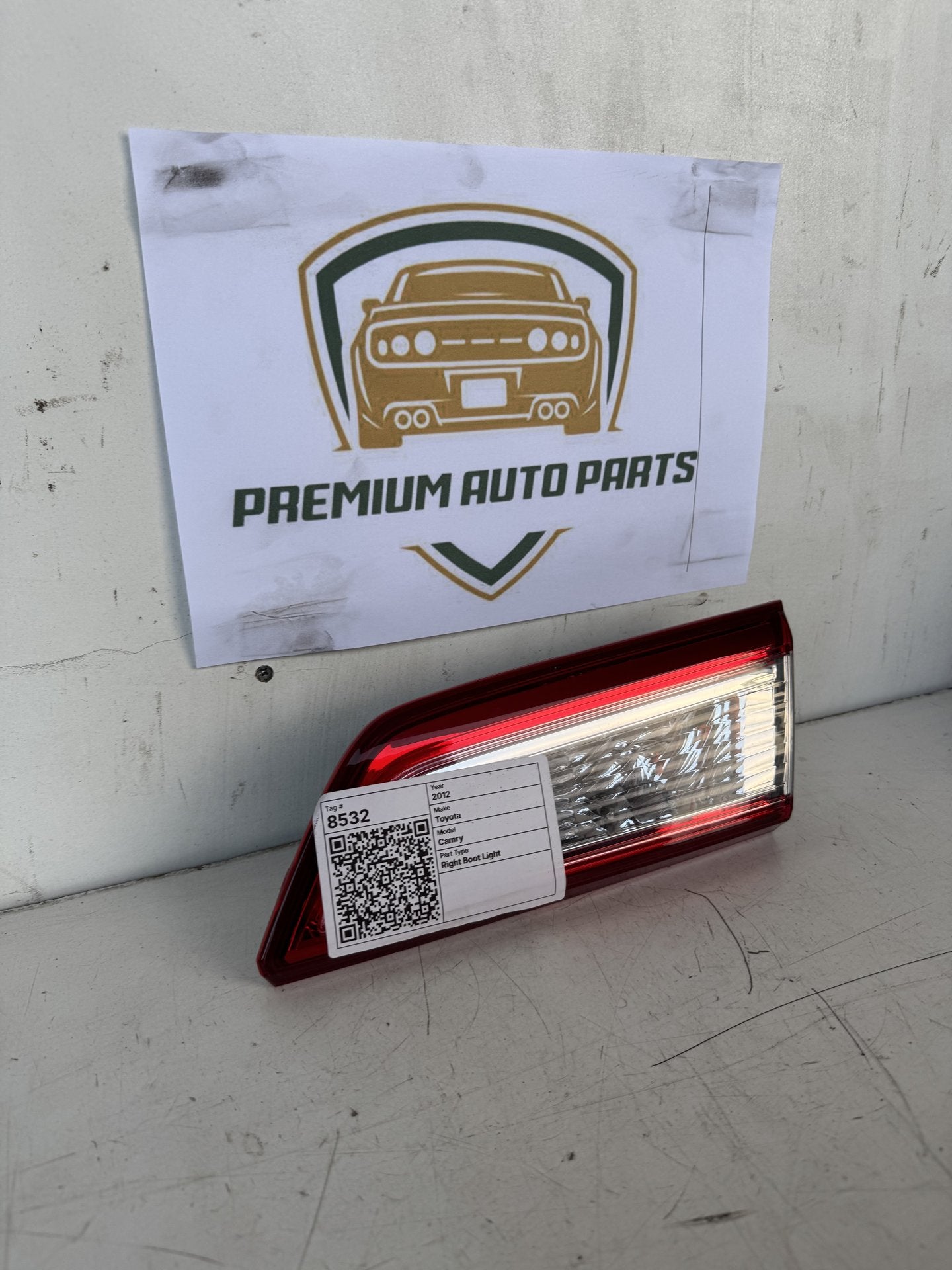 2012 Toyota Camry XV50 Sedan Right Boot Light