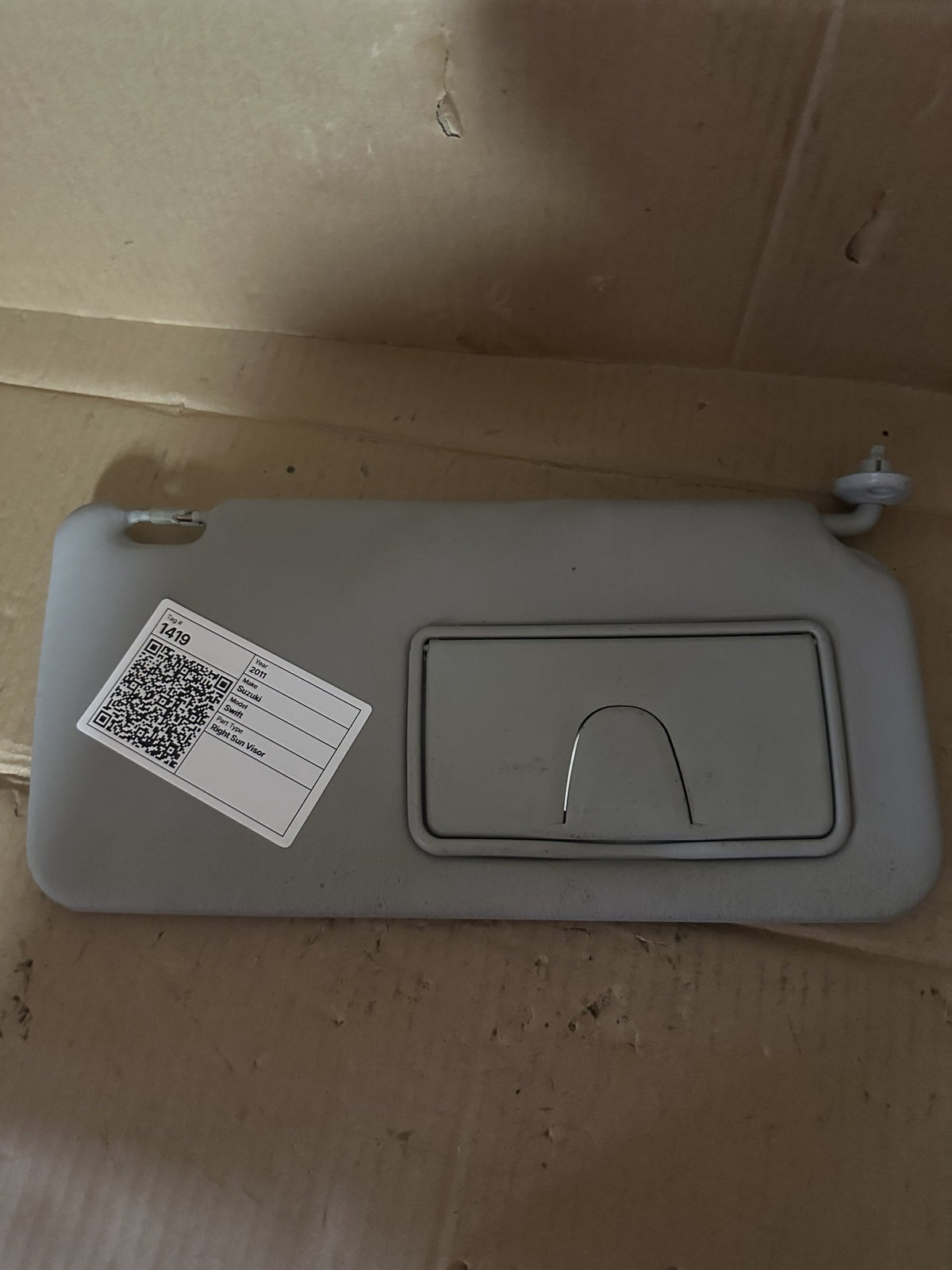 2011 Suzuki Swift - Right Sun Visor