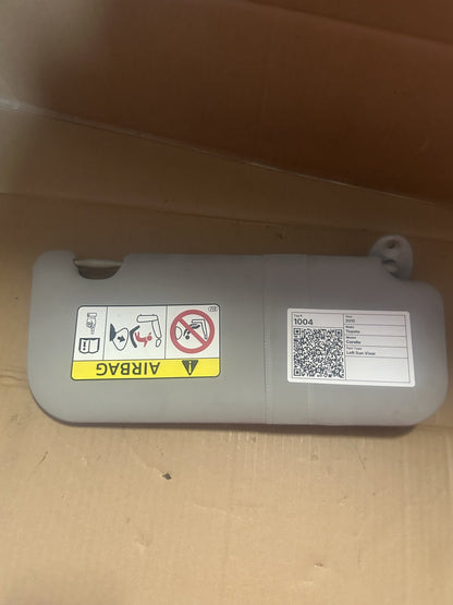 2015 Toyota Corolla Corolla Sedan Left Sun Visor