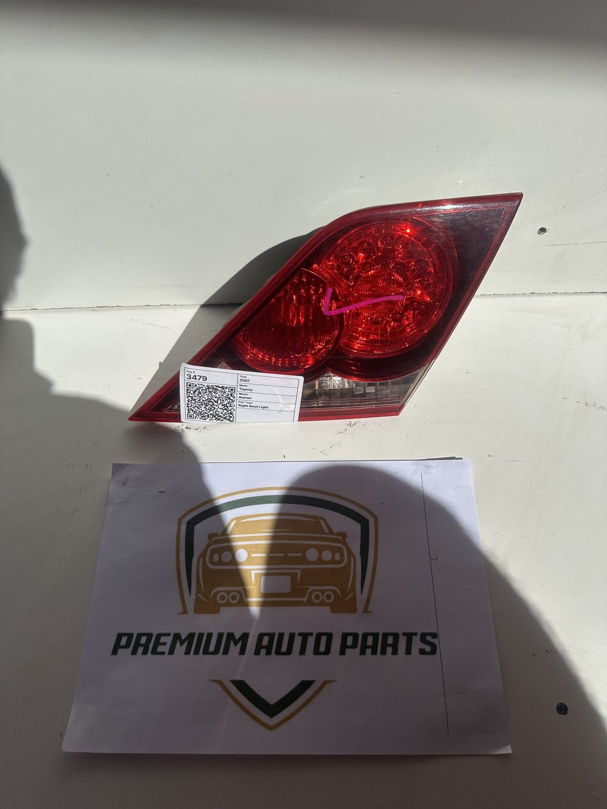 2006-2012 Toyota Aurion V40 Sedan Right Boot Light 06-124