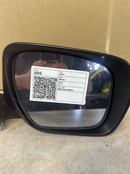 2007 Mazda CX-7 Cx-7 Station Wagon Right Door Mirror 012284