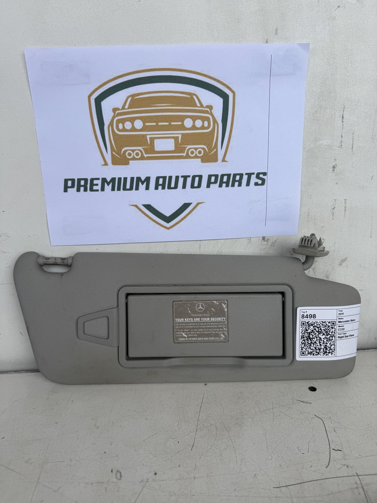 2011 Mercedes-Benz C220 - Right Sun Visor