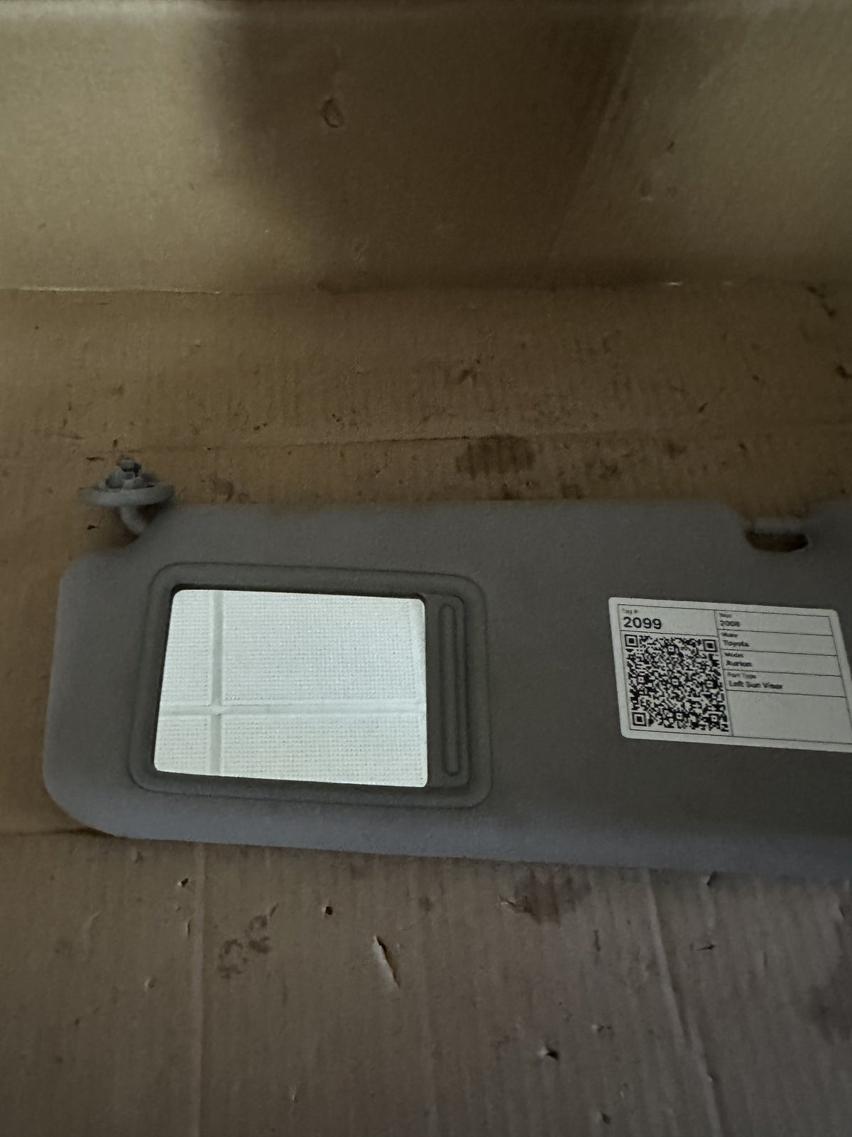 2008 Toyota Aurion Sedan Left Sun Visor