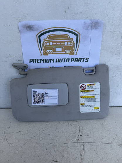 2012 Subaru Forester Station Wagon Left Sun Visor