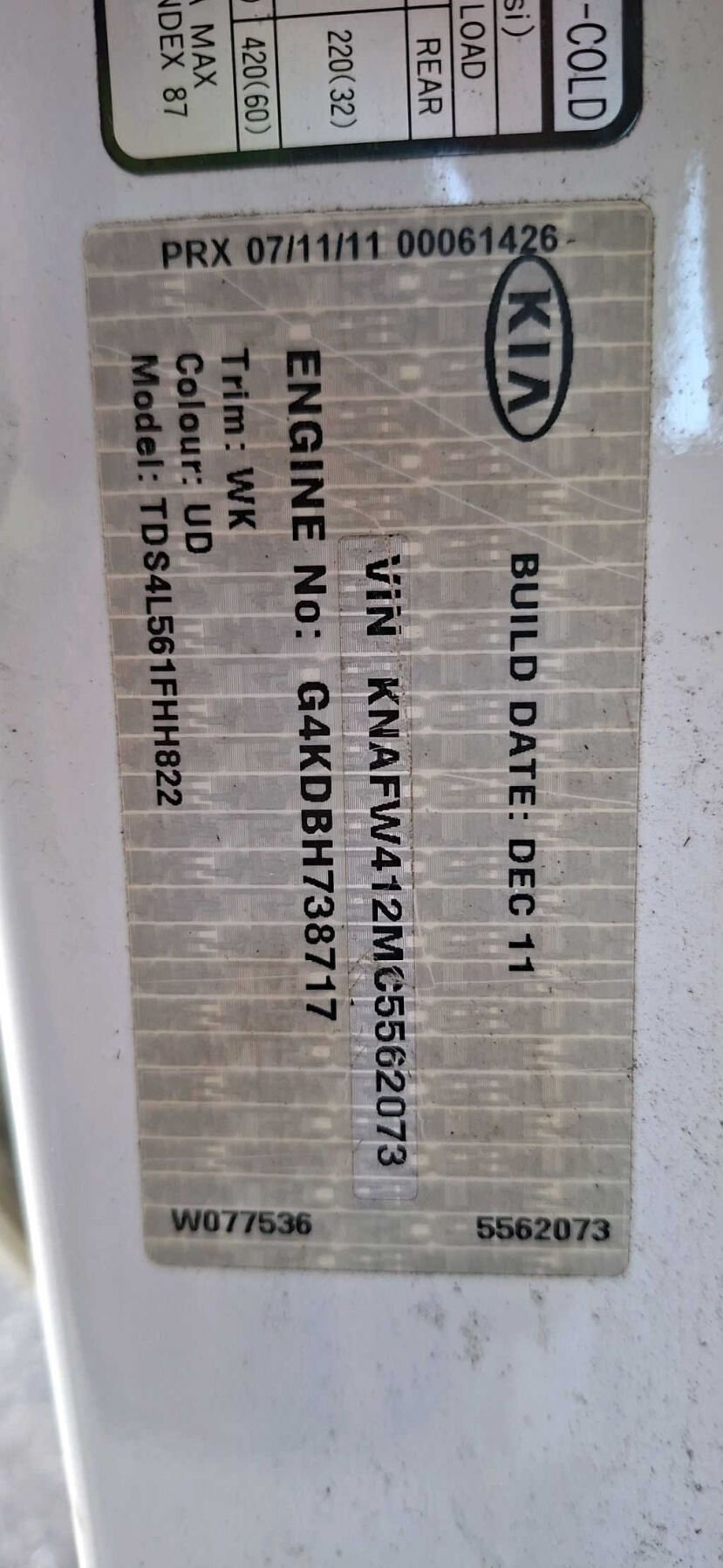 2012 Kia Cerato City TD