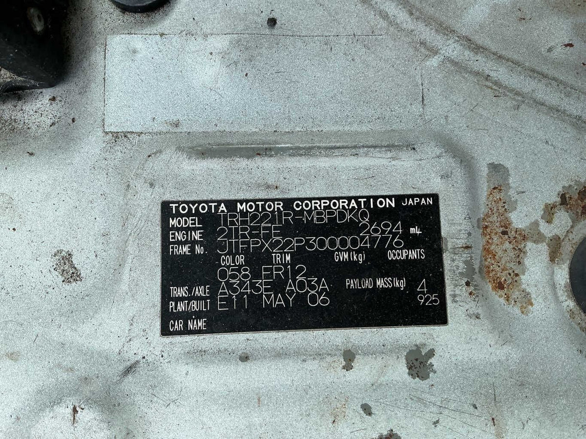 2006 Toyota Hiace H200