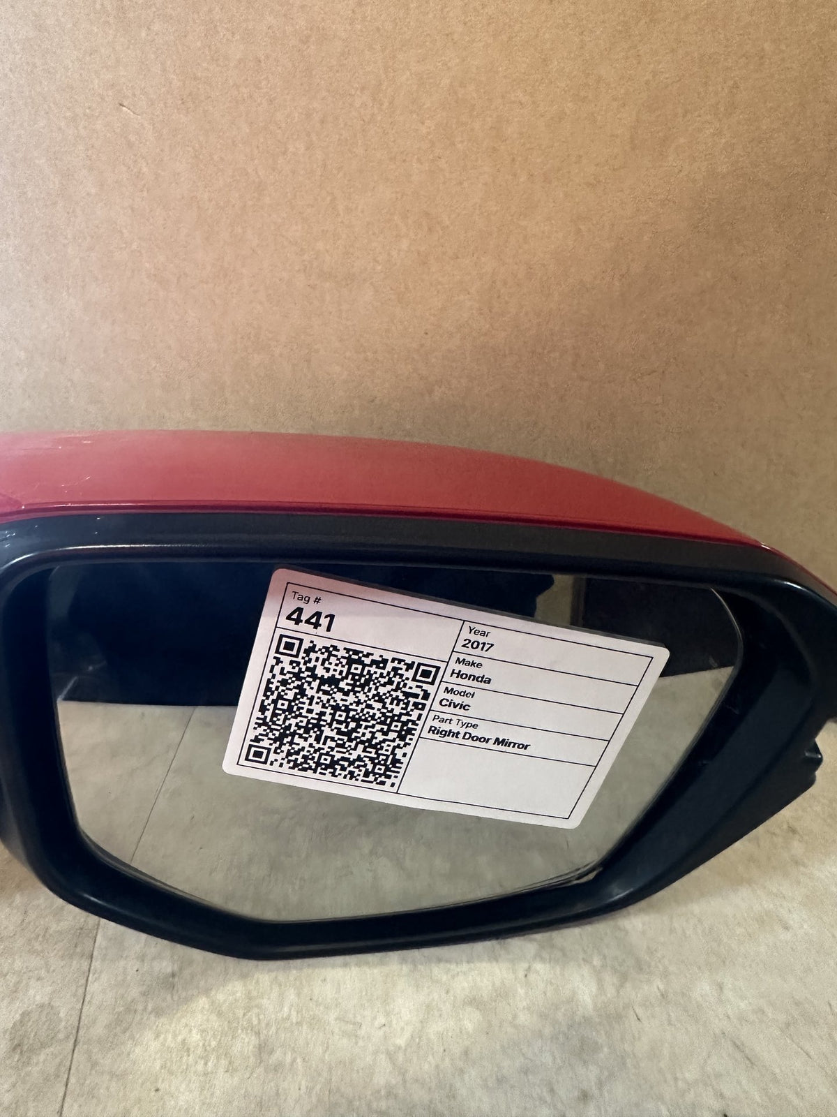 2017-2022 Honda Civic FK Hatchback Right Door Mirror 049682