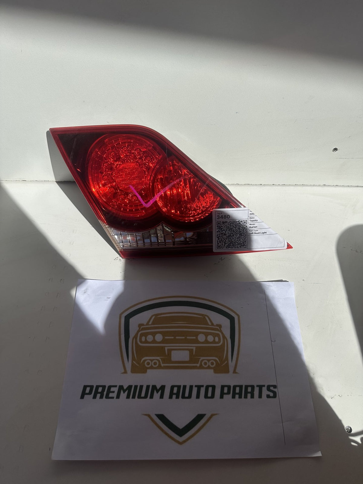 2006-2012 Toyota Aurion V40 Sedan Left Boot Light 06-124