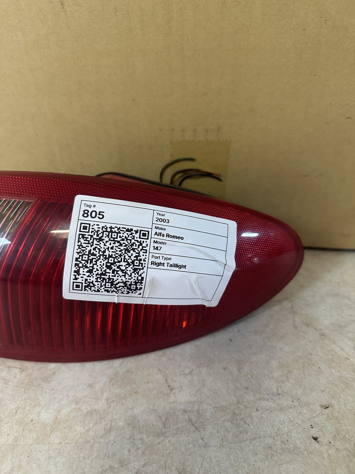 2003 Alfa Romeo 147 - Right Taillight