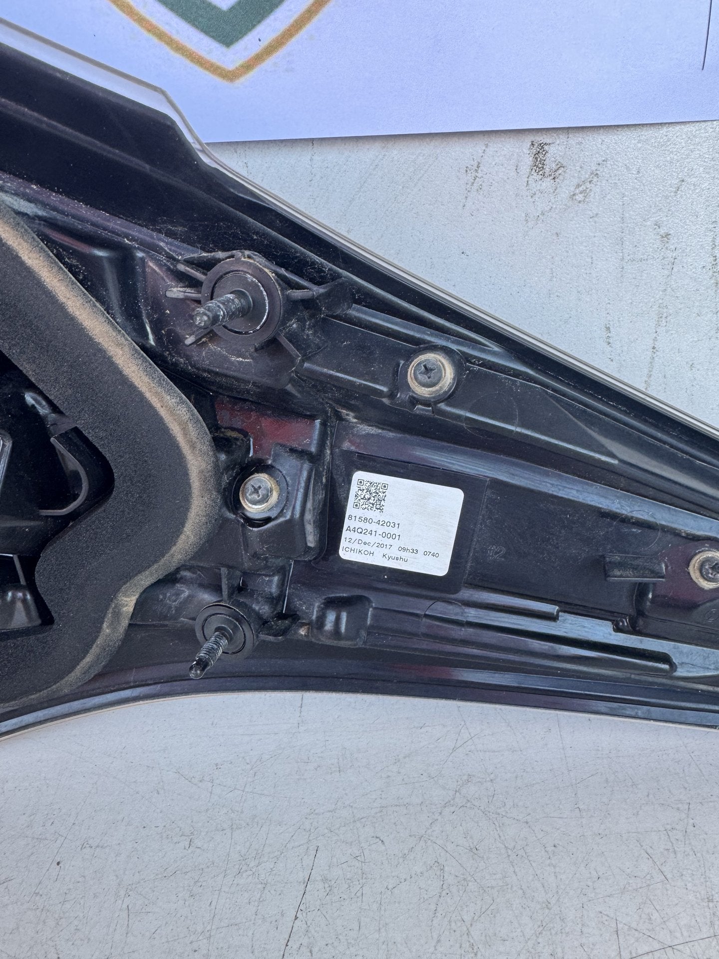 2017 Toyota RAV4 Station Wagon Right Boot Light