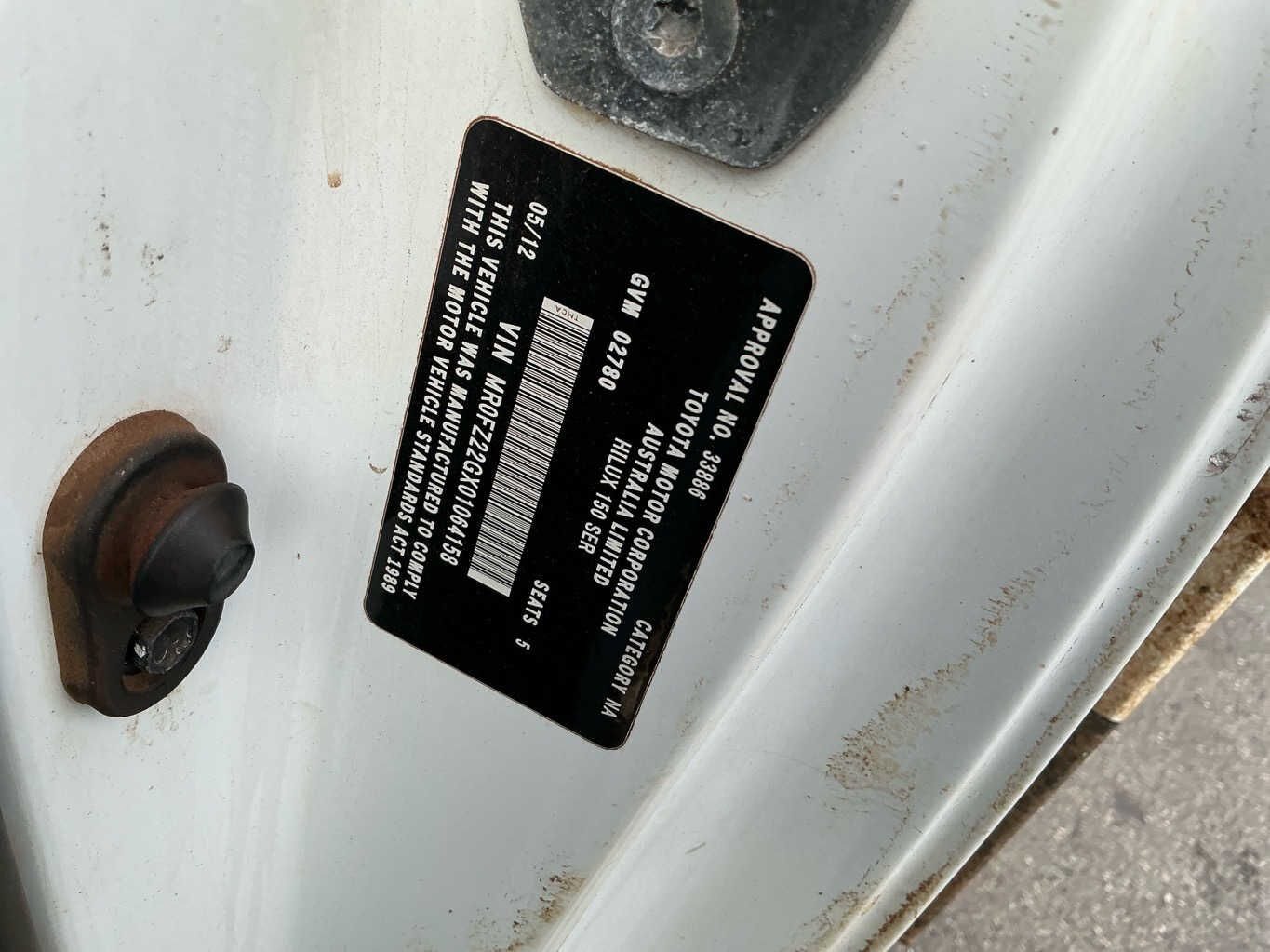 2012 Toyota Hilux N70
