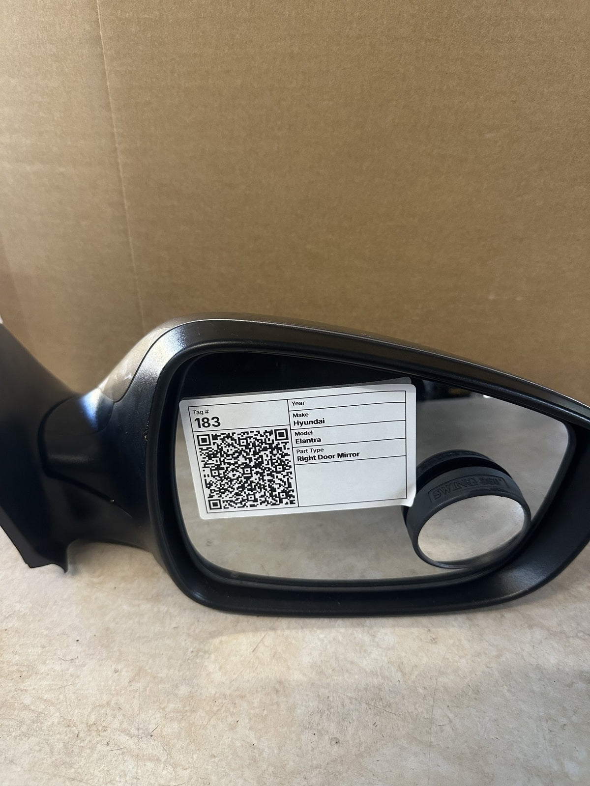 2013-2015 Hyundai Elantra Right Door Mirror