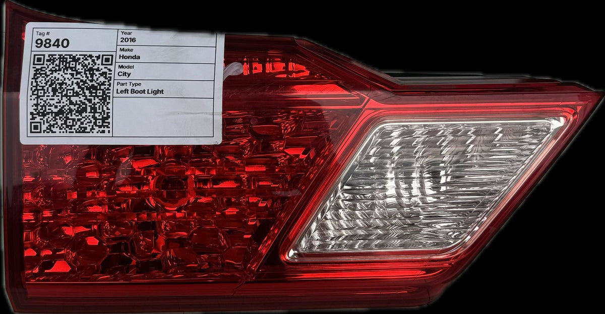 2016 Honda City Left Boot Light