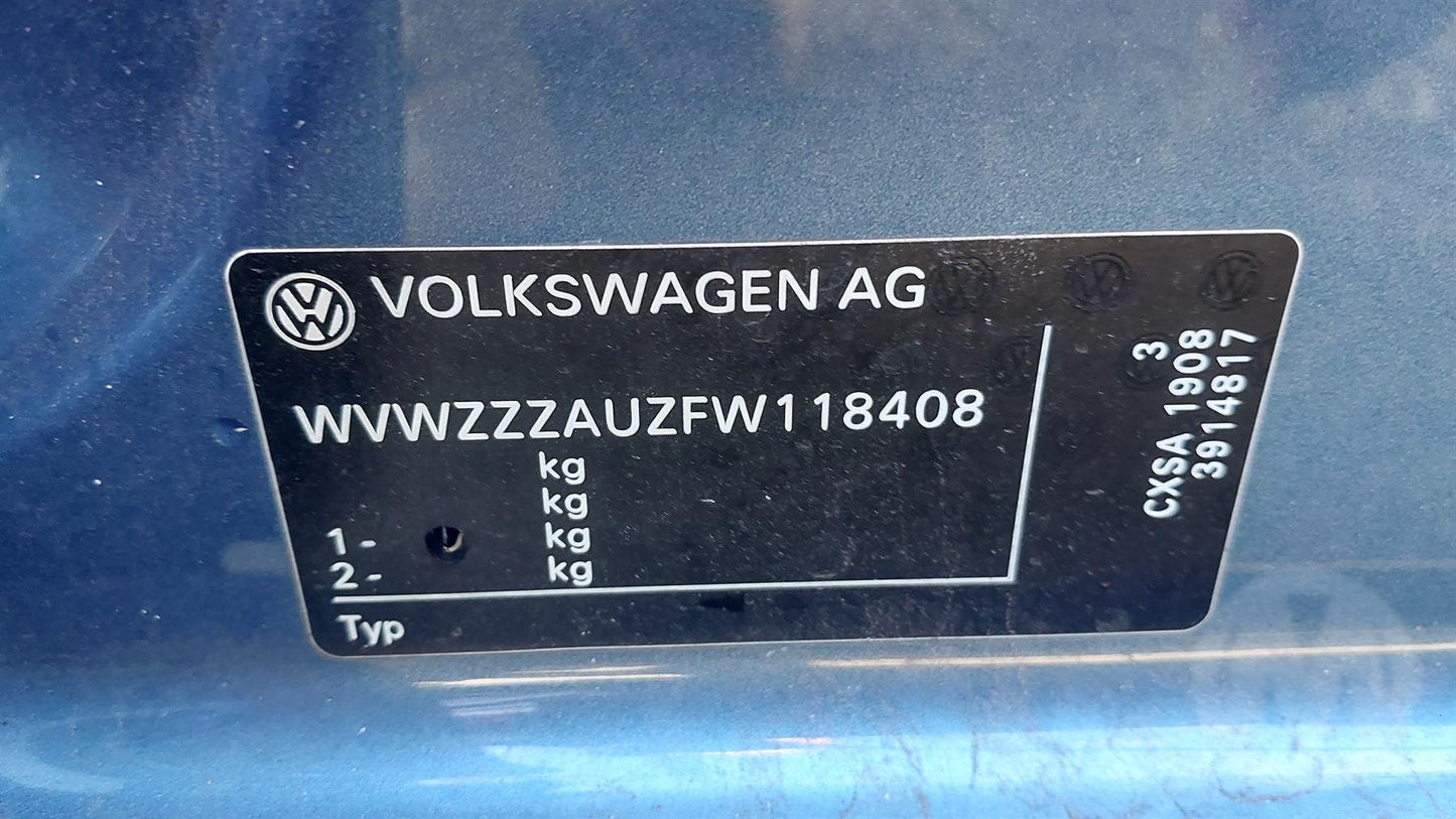 2014 Volkswagen Golf MK7- 5G BE BQ