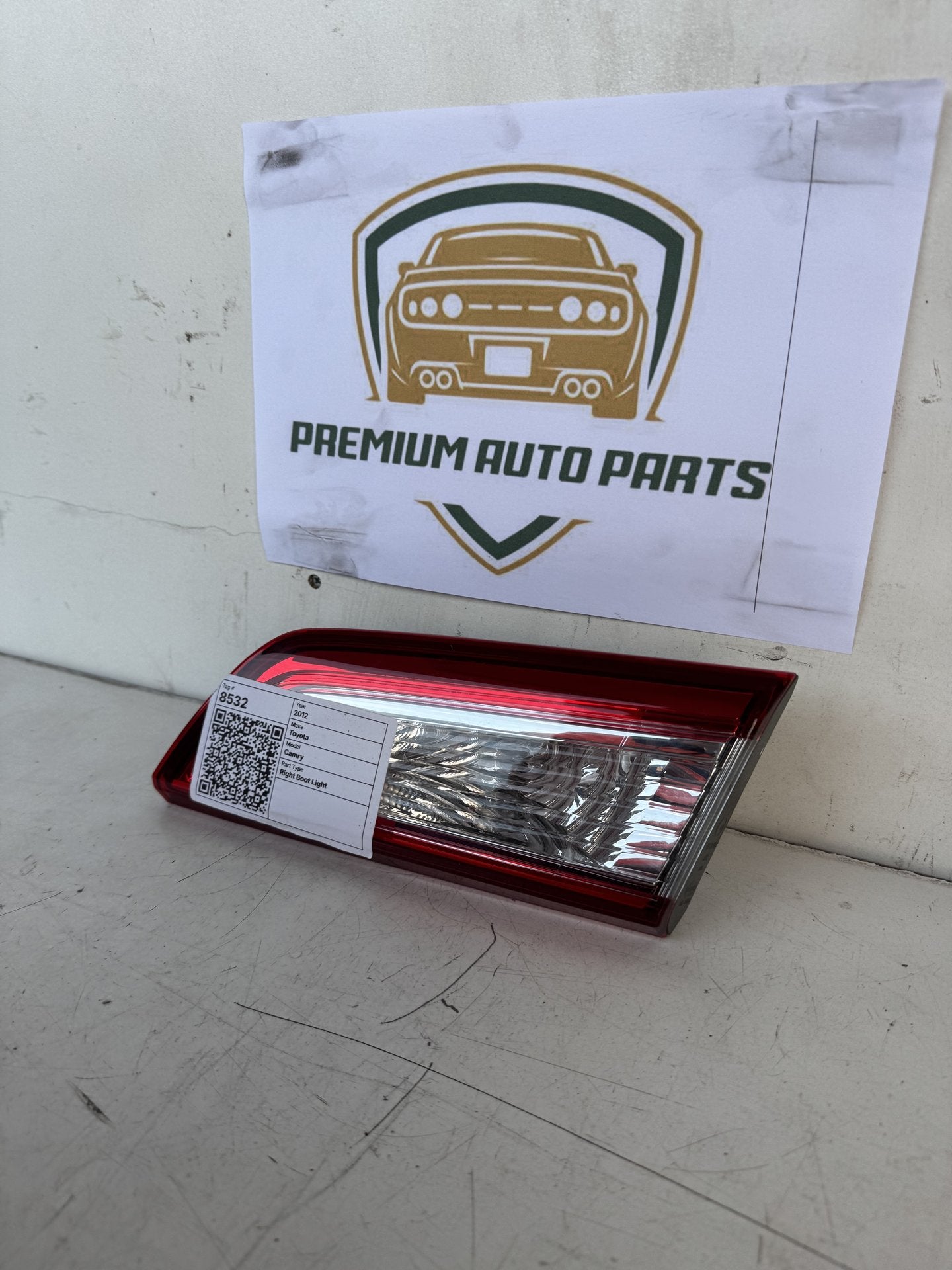 2012 Toyota Camry XV50 Sedan Right Boot Light