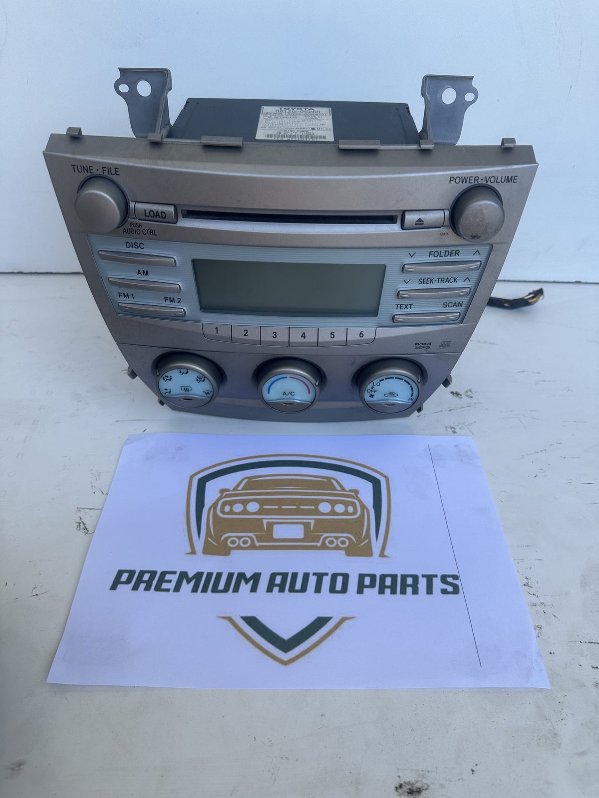 2006-2012 Toyota Camry XV40 Sedan Stereo Head Unit 86120-06280
