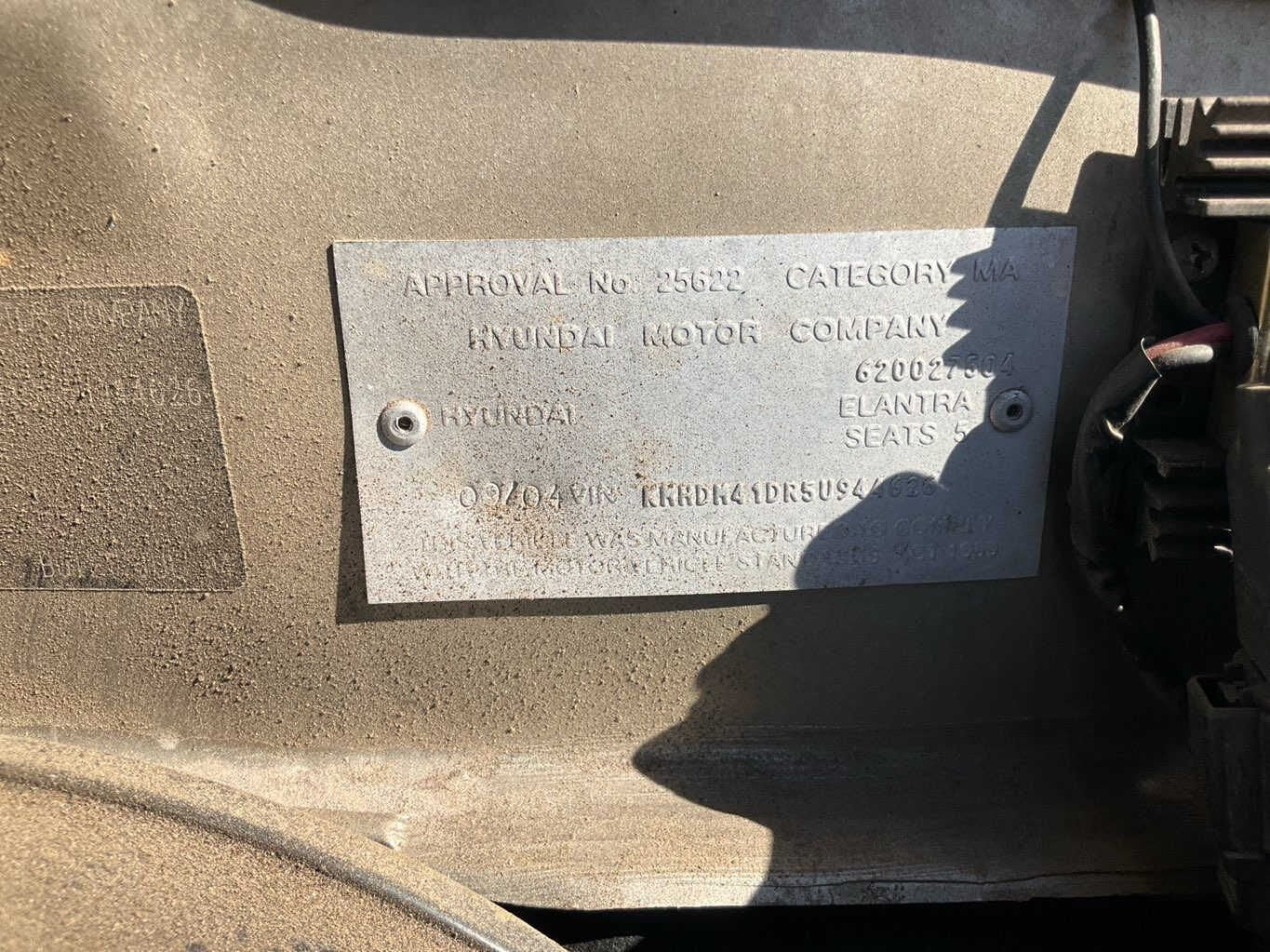 2004 Hyundai Elantra XD