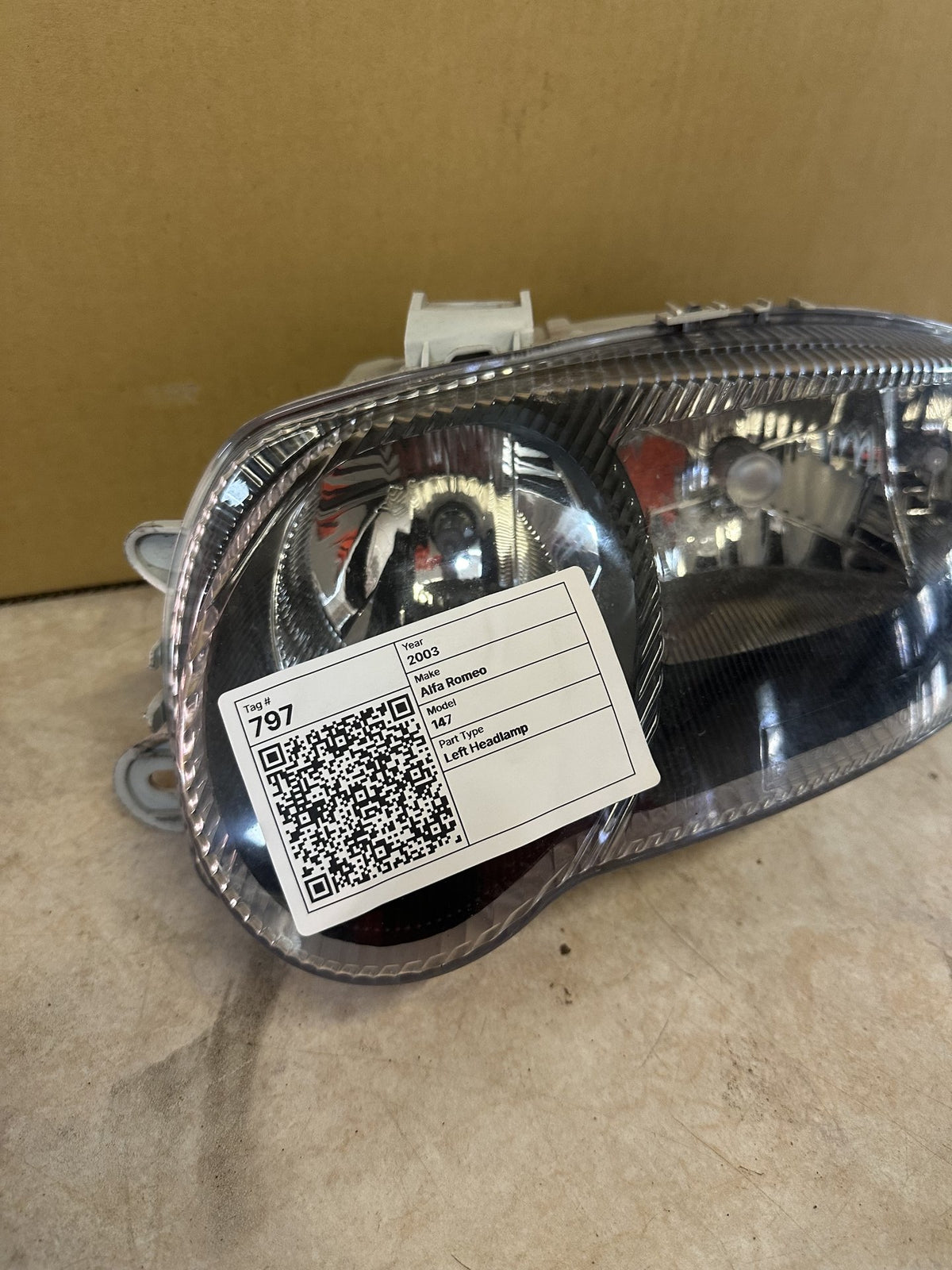 2003 Alfa Romeo 147 147 Hatchback Left Headlight