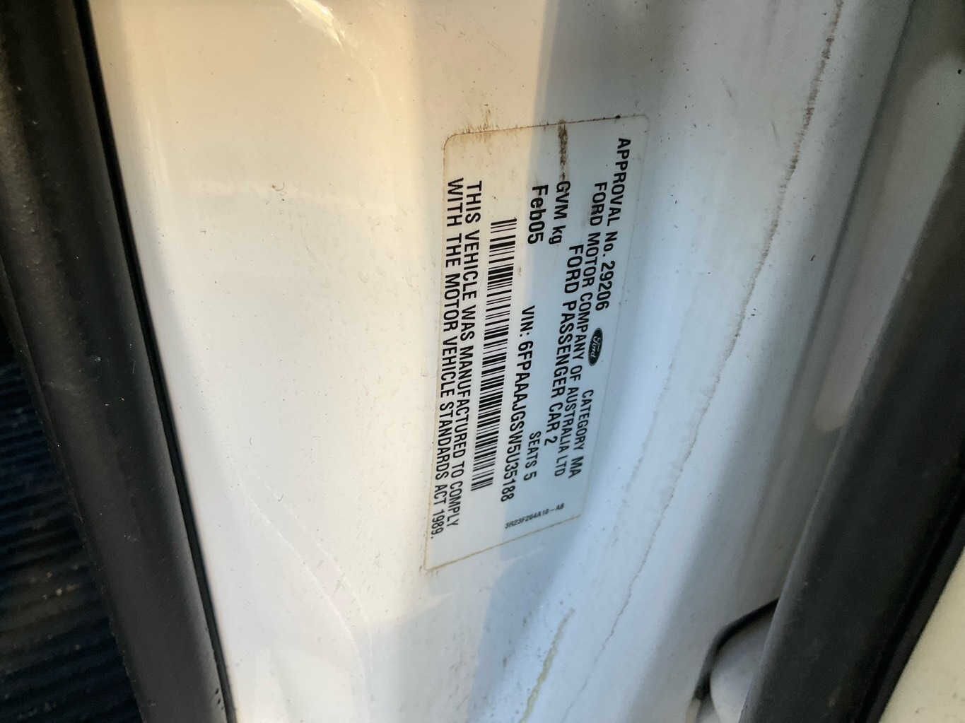 2005 Ford Falcon XT BA