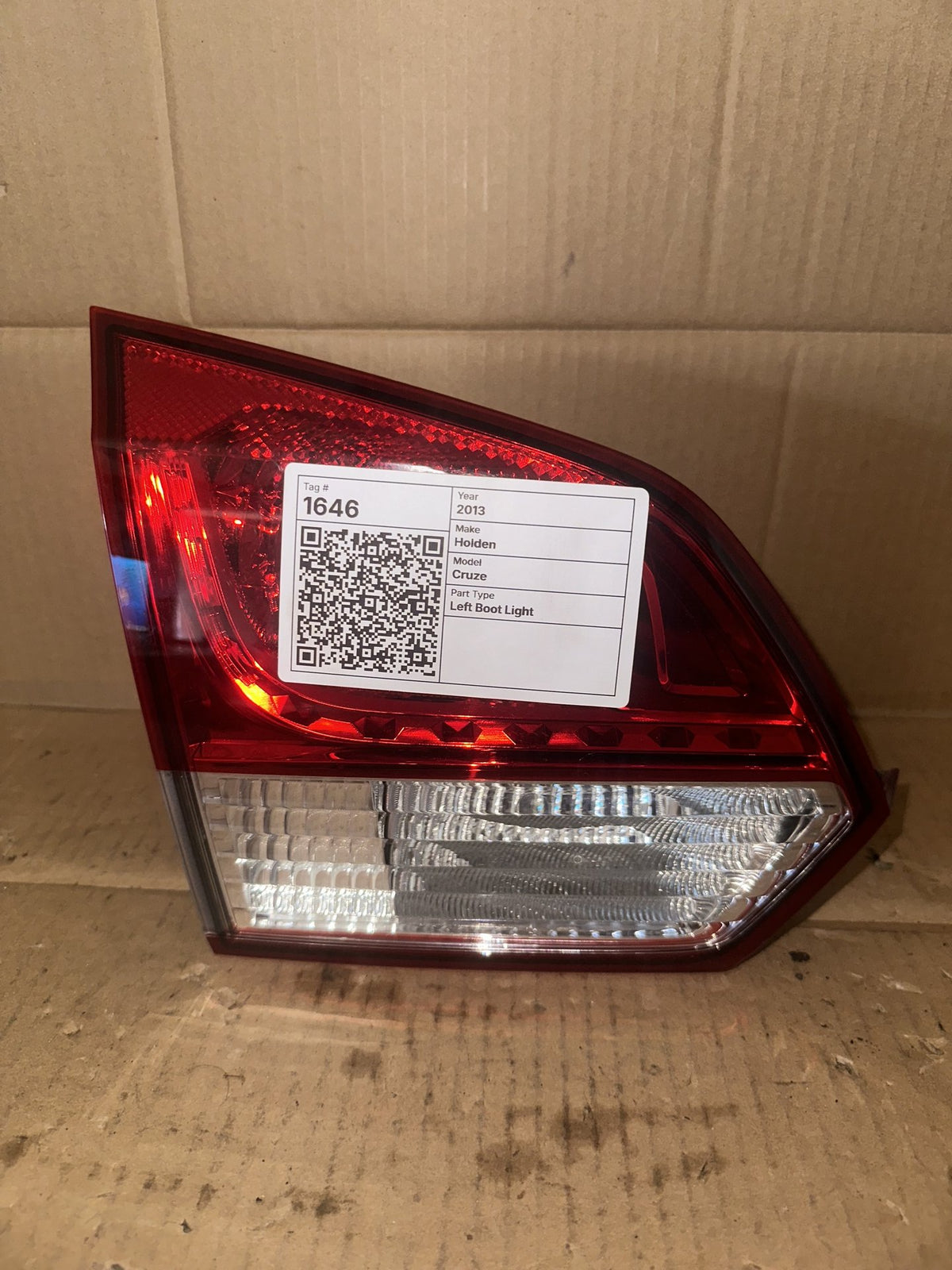 2013 Holden Cruze JH Station Wagon Left Boot Light 95089903