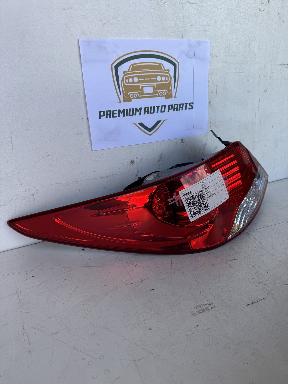 2013 Hyundai Accent RB Sedan Left Taillight