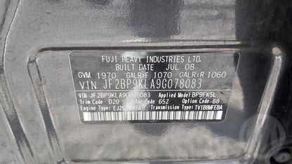 2008 Subaru Outback BR