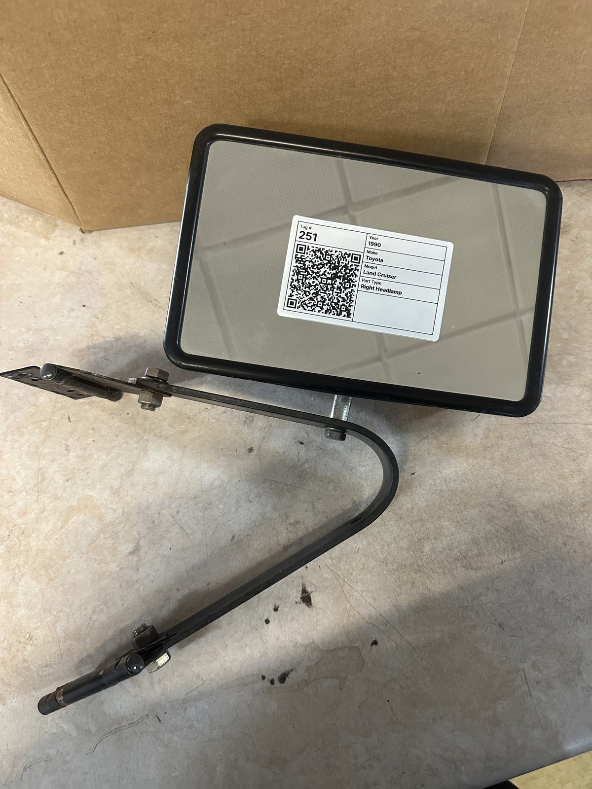 1990 Toyota Land Cruiser Land Cruiser Right Door Mirror
