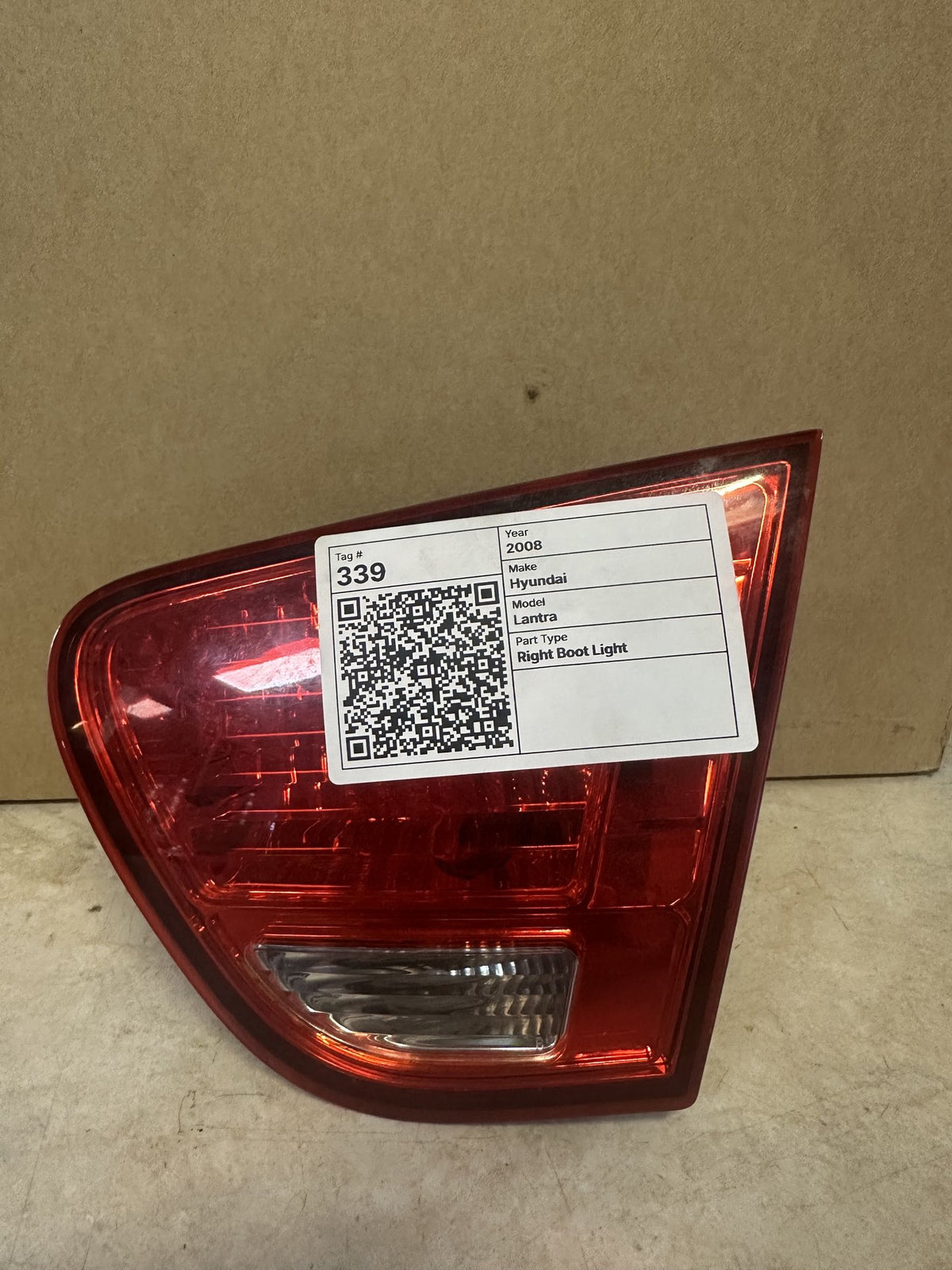 2008 Hyundai Elantra Sedan Right Boot Light 924042H01