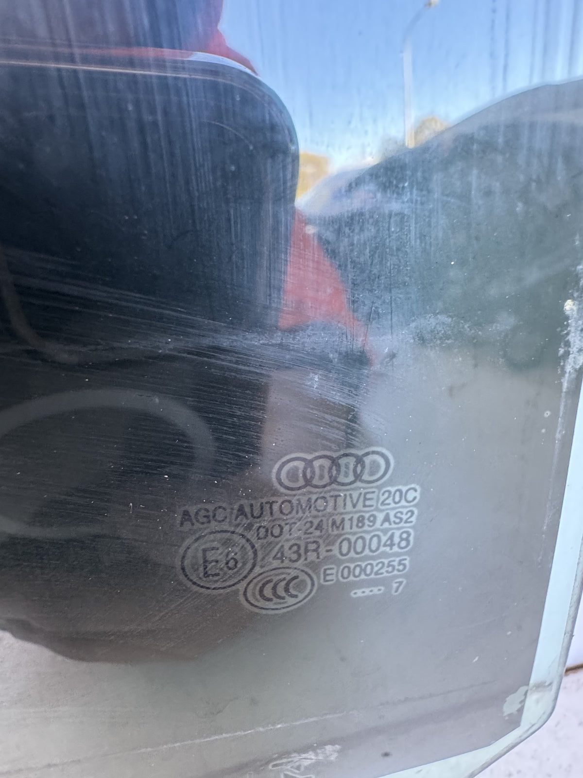 2017 Audi A3 Sedan Right Rear Door Window