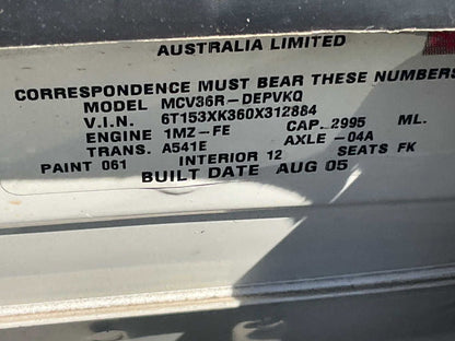 2005 Toyota Camry Sportivo XV30