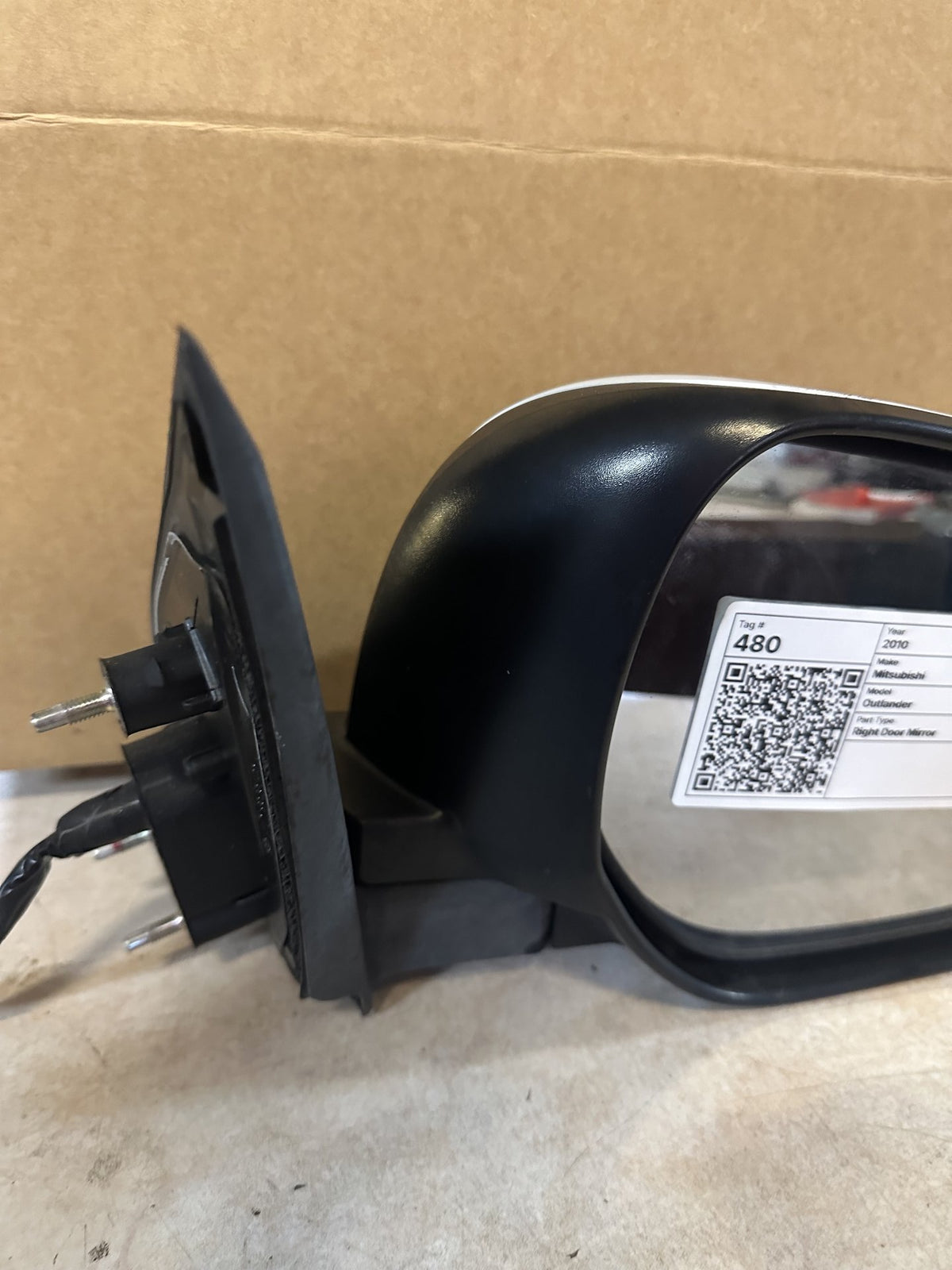 2010 Mitsubishi Outlander Outlander Station Wagon Right Door Mirror 022588
