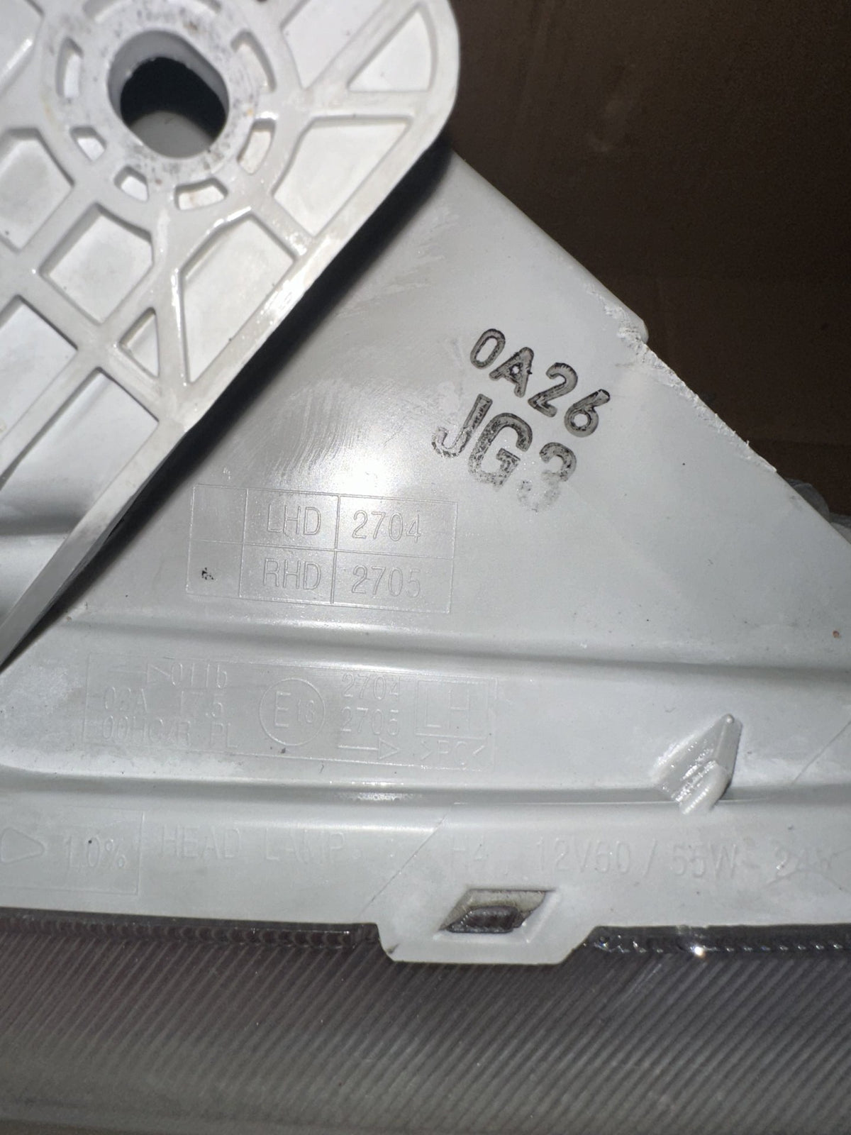 2007-2012 Holden Barina TK Hatchback Left Headlight