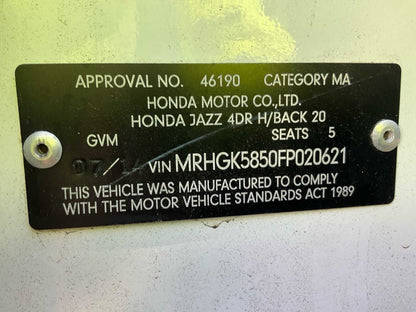 2014 Honda Jazz VTi GK