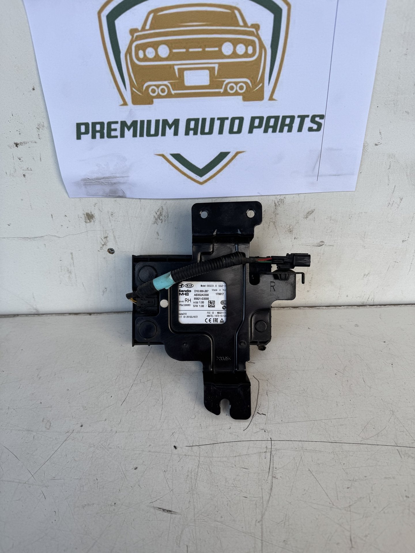 2017 Hyundai i30 Hatchback Right Rear Blind Spot Radar 95821-G3000