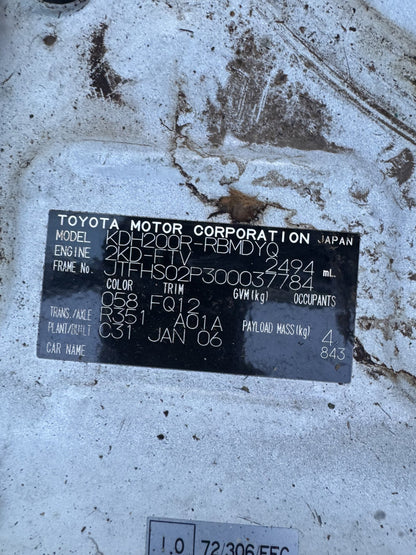 2006 Toyota Hiace