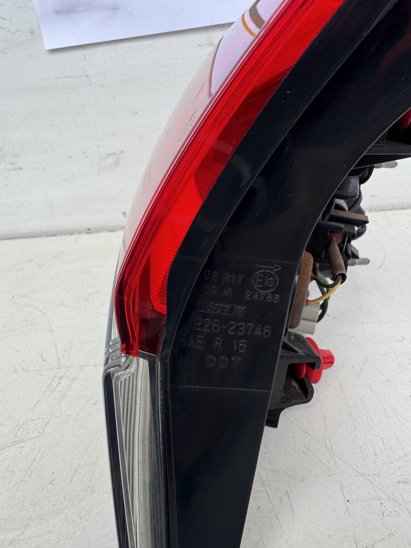 2017   Right Boot Light