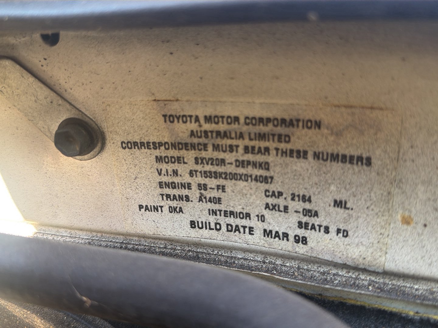 Toyota Camry XV20