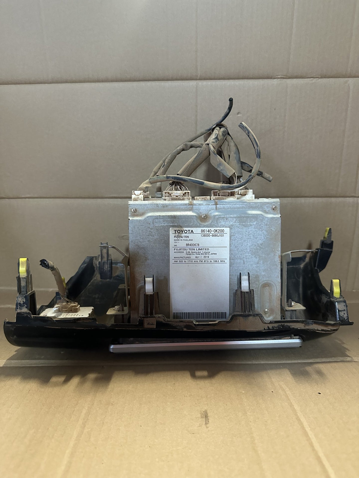 2019 Toyota Hilux Hilux Unknown Stereo Head Unit 861400K200