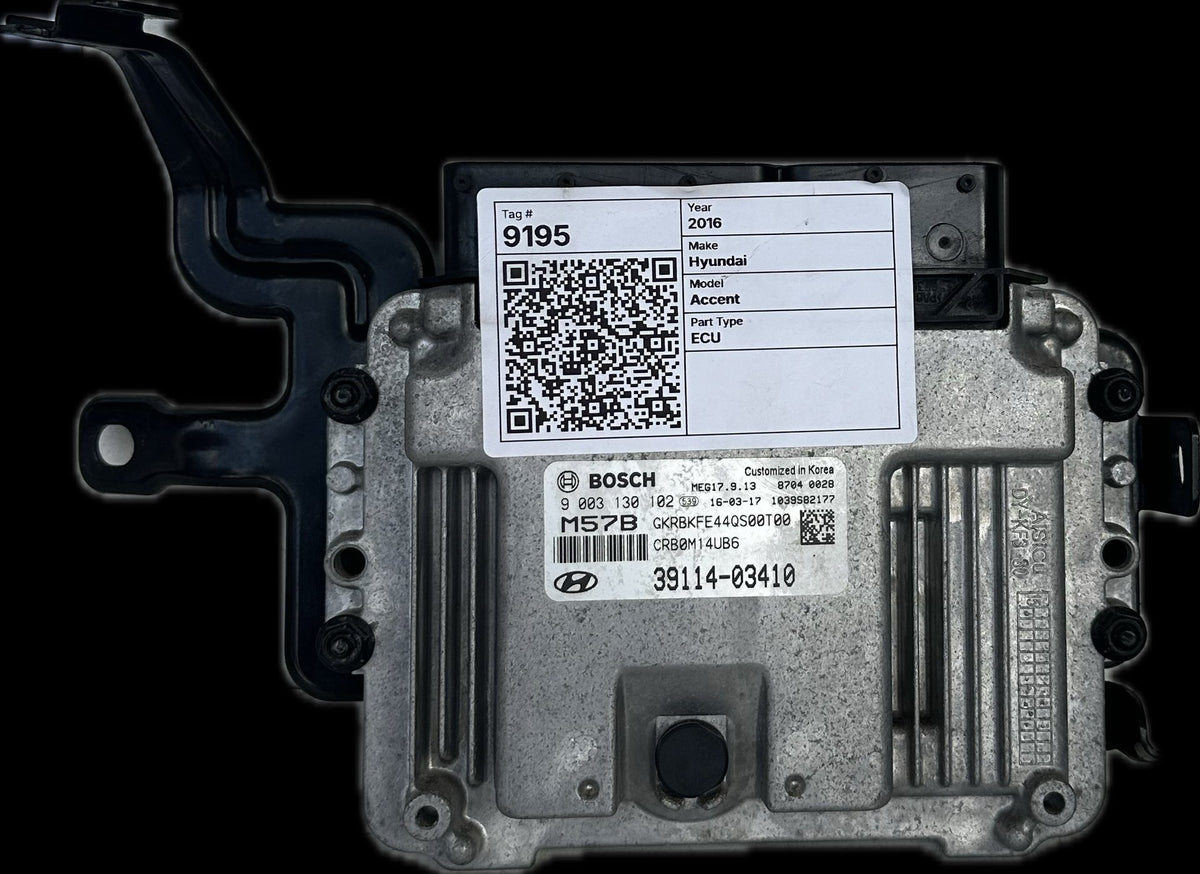 2016 Hyundai Accent Sedan ECU 39114-03410